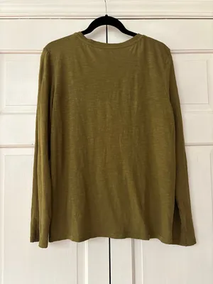 Pact‎ Women's Lizard London Slub Henley Size Large Natural Fibers Featherweight thumbnail 6