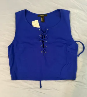 Crop Top – Royal Blue thumbnail 2