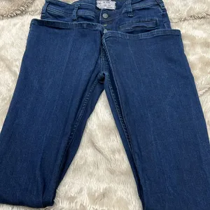 Free People button fly bootcut dark wash jeans 27 thumbnail 2