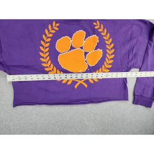 Womens Clemson Tigers Laurels Crop‎ Long Sleeve T-Shirt Spirit Jersey Sz SMALL thumbnail 7