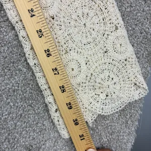 Miss Me Women's S Ivory Crochet Lace Long Duster Cardigan Cottagecore Etherreal thumbnail 8