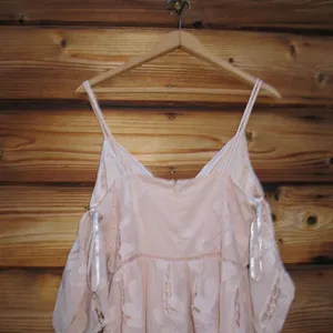 NWT Lovers + Friends Nude Blush Wishful Mini Dress thumbnail 8