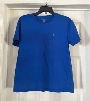 Polo by Ralph Lauren Men's Vibrant Blue Tee thumbnail 1