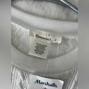 URBAN Romantics White Knit Top thumbnail 2