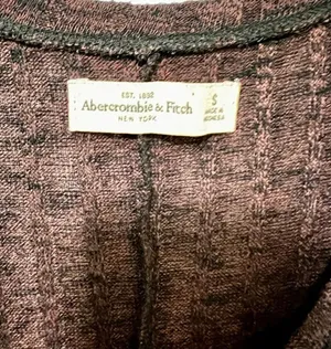 Abercrombie Fitch Ribbed Snap Button Henley Soft AF Stretch Extra Long Sleeves S thumbnail 3