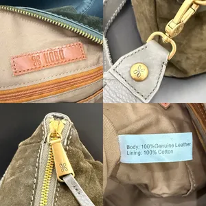 HOBO Shiela Herb Olive Green Suede Leather Medium Satchel Crossbody Bag thumbnail 12
