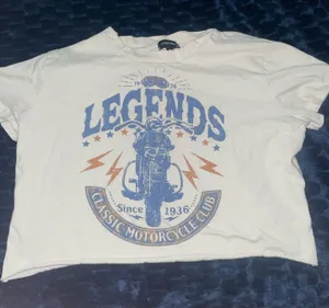 graphic cropped tee White thumbnail 1