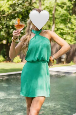 Vestique Green Mini Dress thumbnail 1