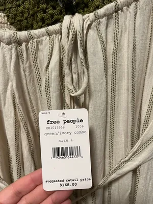 FREE PEOPLE (NWT) Harper Maxi Dress, Crochet, Beach, Size Large thumbnail 8