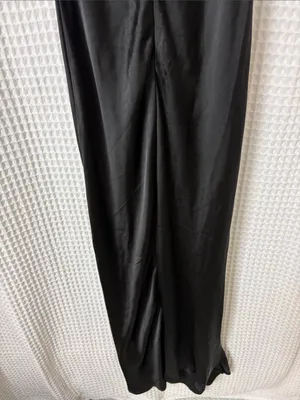 Princess Polly Black Satin Cutout Maxi Dress Women’s Size 4 thumbnail 8