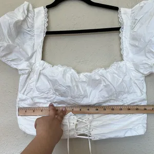 House of‎ cb SAMAYA WHITE GATHERED TOP NWOT size XL thumbnail 11