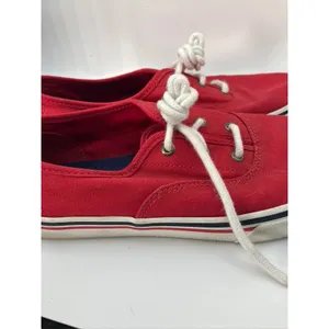 Sperry Crest Vibe Sneakers Womens 8 Red Canvas Low‎ Top STS84827 thumbnail 5
