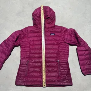 Patagonia Jacket Women's L Pink Down Sweater Hoody Hoodie Zip Up Lightweight thumbnail 6