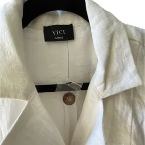 ✨HP✨VICI Vital Style Pocketed Utility White Sz Large Dress✨ thumbnail 7