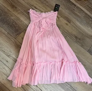 Pink boho dress thumbnail 4