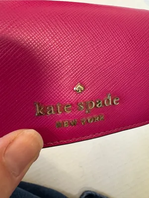 Kate Spade Pink Leather Micro Wallet Mini Designer Luxury thumbnail 10