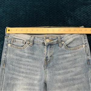 BP Stretch Medium Wash Blue Denim‎ Flare Jeans Casual Size 28 thumbnail 8