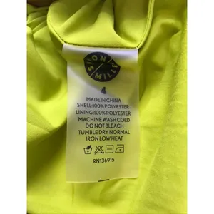 Simon Miller Maxi Dress Womens Size 4 Lime Green Satin Crisscross Neck Gown thumbnail 2