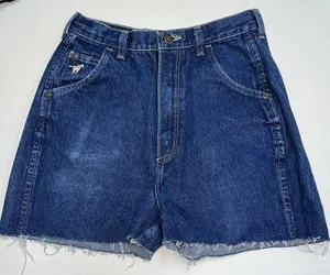 Vintage Wrangler Womens DIY Cutoffs Blue Jean Shorts Misses 12 Denim High Mom thumbnail 1