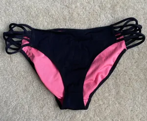 PINK Victoria’s Secret Black Bikini Bottom thumbnail 1