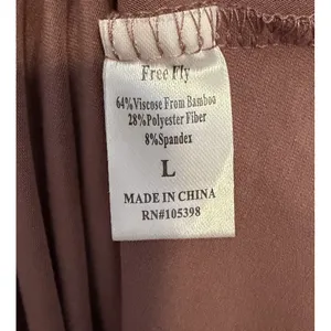 Free Fly Women's Dress Sz Large Bamboo Journey All Day Mauve Long Sleeve Jersey thumbnail 3