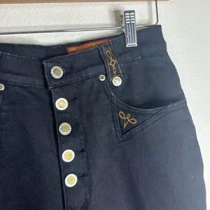 Vintage high waist lawman western denim jeans in black cowboycore‎ size 25 thumbnail 4