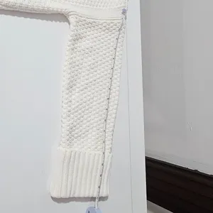 Abercrombie & Fitch Cameron Seed Stitch Cardigan-White -Size S-150-491-01255-178 thumbnail 8