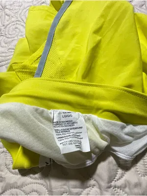Under Armour Women's Neon Lime Training Shorts with Gray Reflective Trim‎ thumbnail 8
