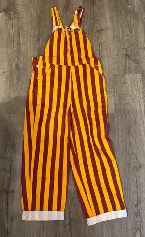 Gold and Maroon Game Bibs Overalls thumbnail 1