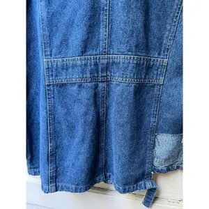 Cherokee womens denim cotton long sleeve trench car coat Size Medium with flaws thumbnail 13