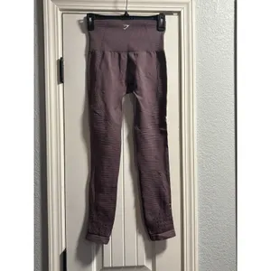 Gymshark Energy+ Seamless Leggings Womens XS‎ Purple Excellent High Waist Eyelet thumbnail 4