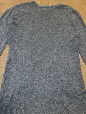 a new day Women's Blue Open Front Long Cardigan thumbnail 2