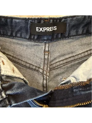 Express Dark wash denim shorts Size 00 94% cotton 4% polyester See photos for thumbnail 4