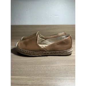 Sam Edelman Women's Kesia Light Brown Genuine Leather Espadrille Flats Size 7.5 thumbnail 3
