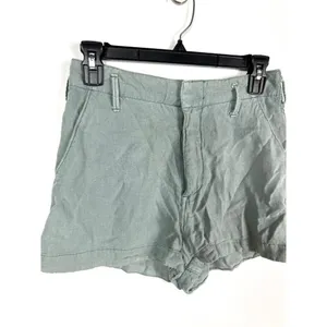 Abercrombie & fitch green linen shorts‎ thumbnail 2