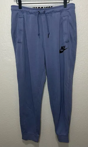 Nike Blue Joggers Women’s Size Medium Athletic Lounge Sweatpants Swoosh Logo thumbnail 1