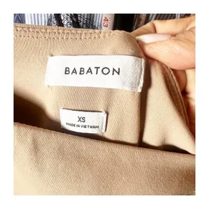 Babaton Aritzia Contour Squareneck Mini Dress Tan Camel Women’s XS Bodycon Party thumbnail 3