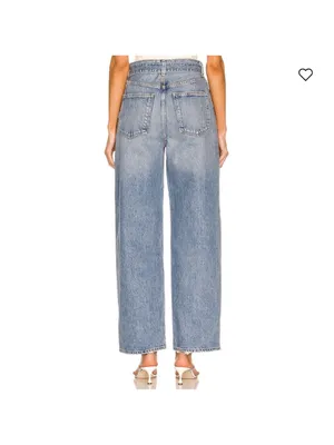 Agolde Free People Belted Baggy Jeans in Outlander thumbnail 5