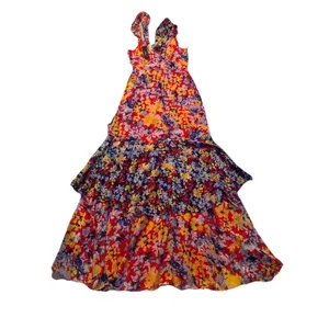Lulu's Vibrant Asymmetrical Floral Dress S thumbnail 7