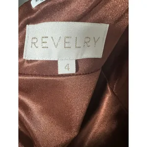 Revelry Tori Velvet Dress - Terracotta thumbnail 8