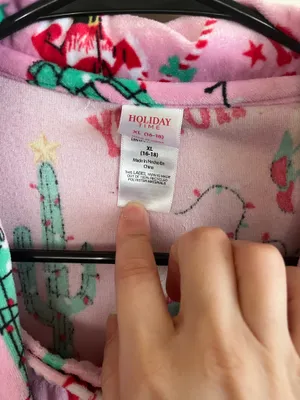 Holiday Time holiday pajamas in pink - Size XL thumbnail 4