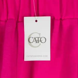 Cato Hot Pink Tiered Palazzo Pant Wide Leg Elastic Waist Lightweight Trouser Med thumbnail 6