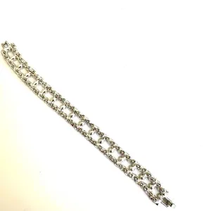 Silver tone rhinestone bracelet thumbnail 7
