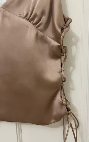 Zara Tie Silk Top thumbnail 2