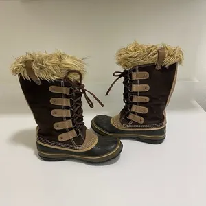 Sorel Joan of the Artic Winter Snow Boots Brown Size‎ 7 thumbnail 5