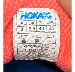 HOKA One One Vanquish 2 Running Shoes Men 1011361 Blue & Orange thumbnail 2