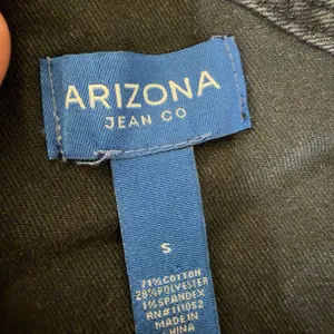 Arizona Jean Co Womens Black Distressed Denim Overalls Knee Slits Bib Size S thumbnail 11