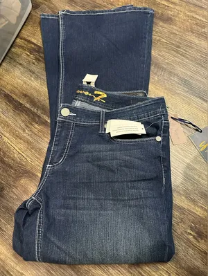 7 For All Mankind Dark Blue Flare Jeans thumbnail 1