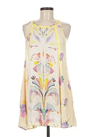 Free People Ivory Dress M medium pockets beautiful NWT $128 thumbnail 1