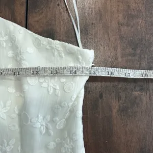 Keepsake The Label White Lace One Shoulder Ruffle Dress XS Retrospect Wedding‎ thumbnail 13